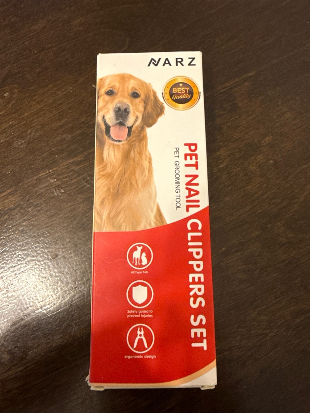 Narz Pet Nail Clippers Set - Red